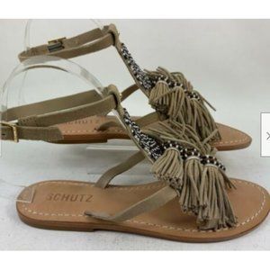 Ankle Strap Mini Bead Embellished Sandals
